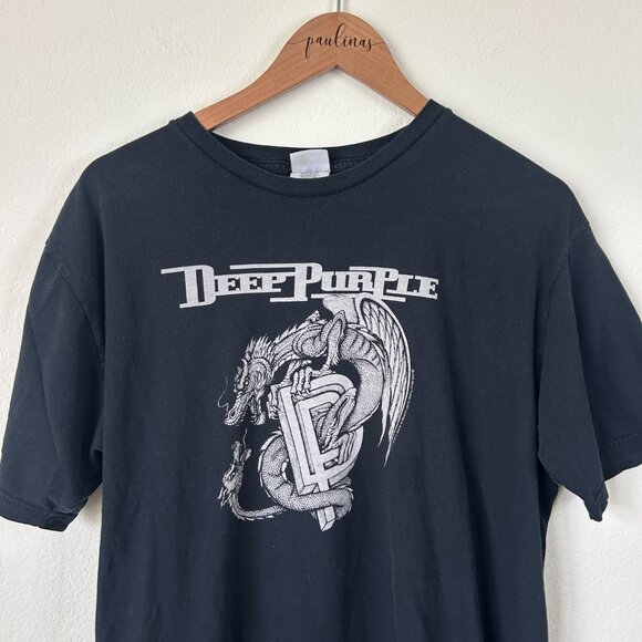 Deep Purple Shirt Unisex Vintage Band Tee Y2K The Battle Rages Vtg Tee XL - Picture 2 of 8